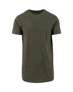 Build Your Brand Shaped Long T Shirt