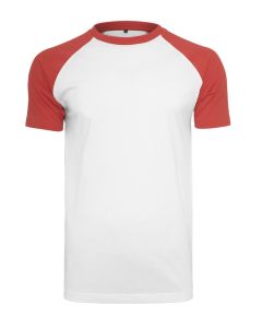 Build Your Brand Raglan Contrast T Shirt