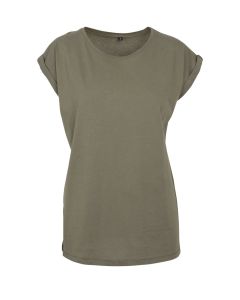 Build Your Brand Extended Shoulder T Shirt