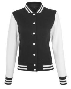 Build Your Brand Women's Sweat College Jacket