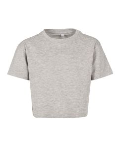 Build Your Brand Girls Cropped Jersey tee