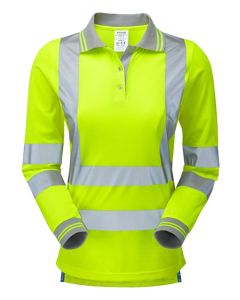 Pulsar Protect Womens HV LS Polo Shirt