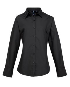  Premier Ladies Supreme Poplin L/S Shirt